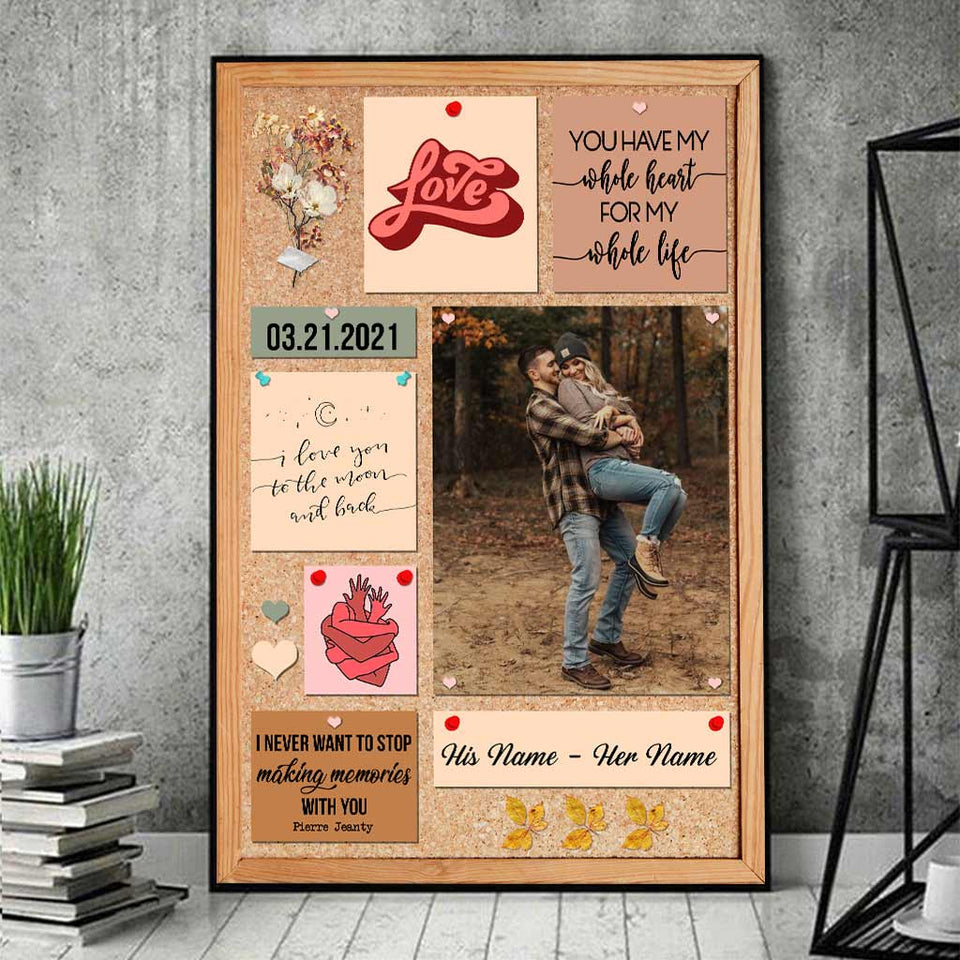 Everything Is Better With You - Personalized Couple Poster