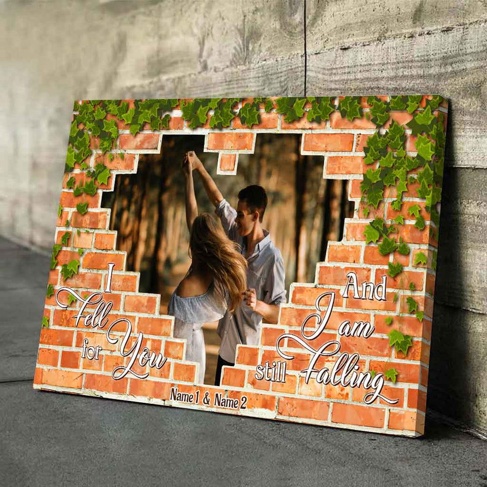 I Fell For You - Personalized Couple Poster