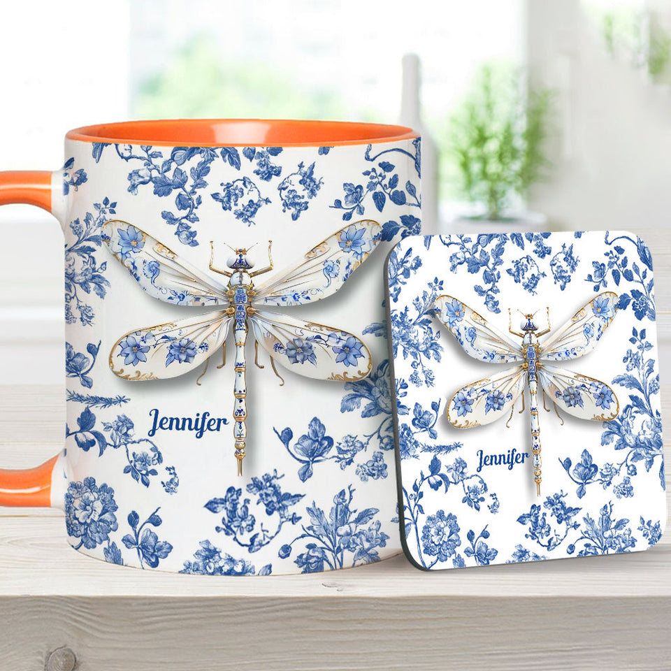 Love Dragonflies - Personalized Gardening Accent Mug