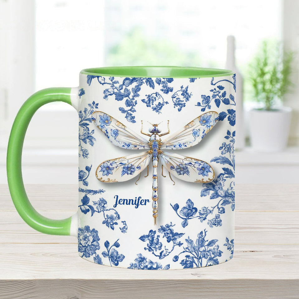 Love Dragonflies - Personalized Gardening Accent Mug