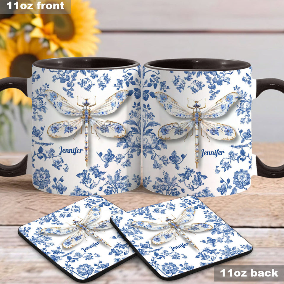 Love Dragonflies - Personalized Gardening Accent Mug