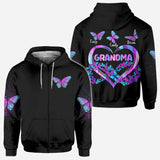 Grandma's Butterflies - Personalized Grandma All Over Shirt