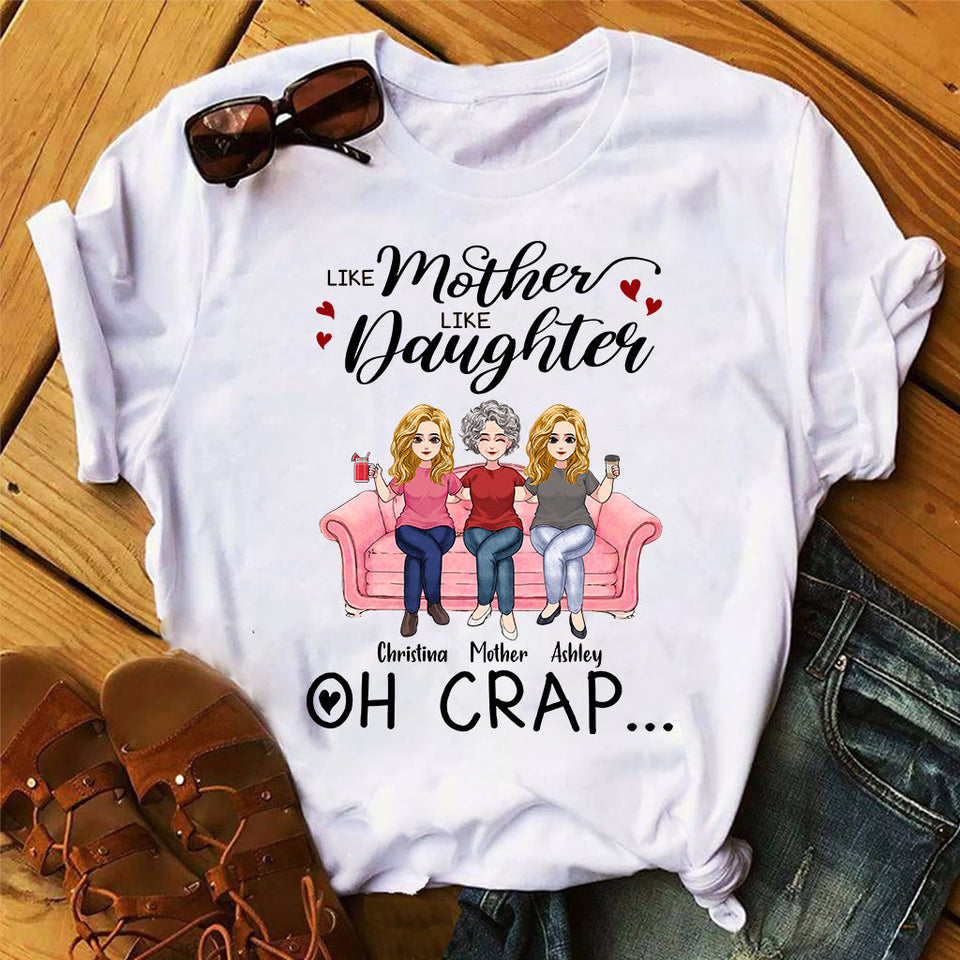 Like Mother Like Daughter - Personalized Mother's Day Mother T-shirt and Hoodie