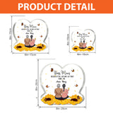 Because Of You - Personalized Mother's Day Mother Custom Shaped Acrylic Plaque