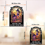 We're Not Sugar & Spice & Everything Nice - Personalized Bestie Window Hanging Suncatcher Ornament