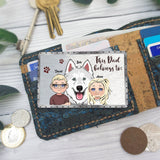This Dad Belongs - Personalized Father's Day Father Wallet Insert Card