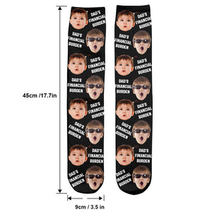 Dad's Financial Burden - Personalized Father Socks
