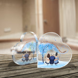 Father & Daughters - Personalized Father Custom Shaped Acrylic Plaque