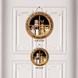 Welcome - Dog Personalized Round Wood Sign
