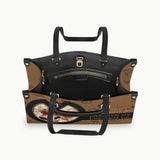 Touch This And I Will Bite You - Personalized Travelling Leather Handbag
