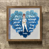 For All That You Are - Personalized Nurse Flower Shadow Box