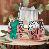Tears Of My Patients - Personalized Nurse All Over Wine Glass
