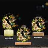 Nature Lovers Butterfly Dragonfly Bee Hummingbird - Personalized Gardening Shaped Plaque Light Base