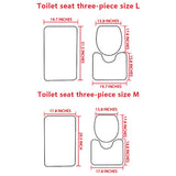 Nice Butt - Cat 3 Pieces Bathroom Mats Set