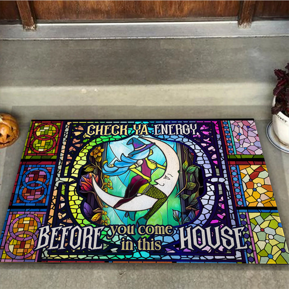 Check Your Energy - Witch Doormat