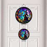 Check Ya Energy - Personalized Witch Round Wood Sign