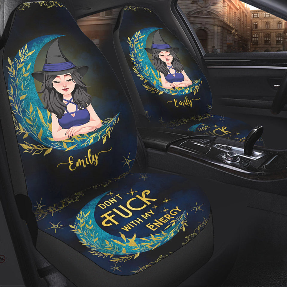 Don't F With My Energy - Personalized Witch Seat Covers