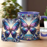 Beautiful Butterfly - Personalized Butterfly Accent Mug