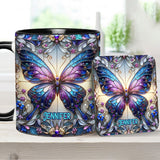 Beautiful Butterfly - Personalized Butterfly Accent Mug