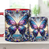 Beautiful Butterfly - Personalized Butterfly Accent Mug