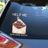 Help Me Send More Books Decal Full