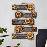 This Is Us - Personalized Family Hanging Wood Sign Set