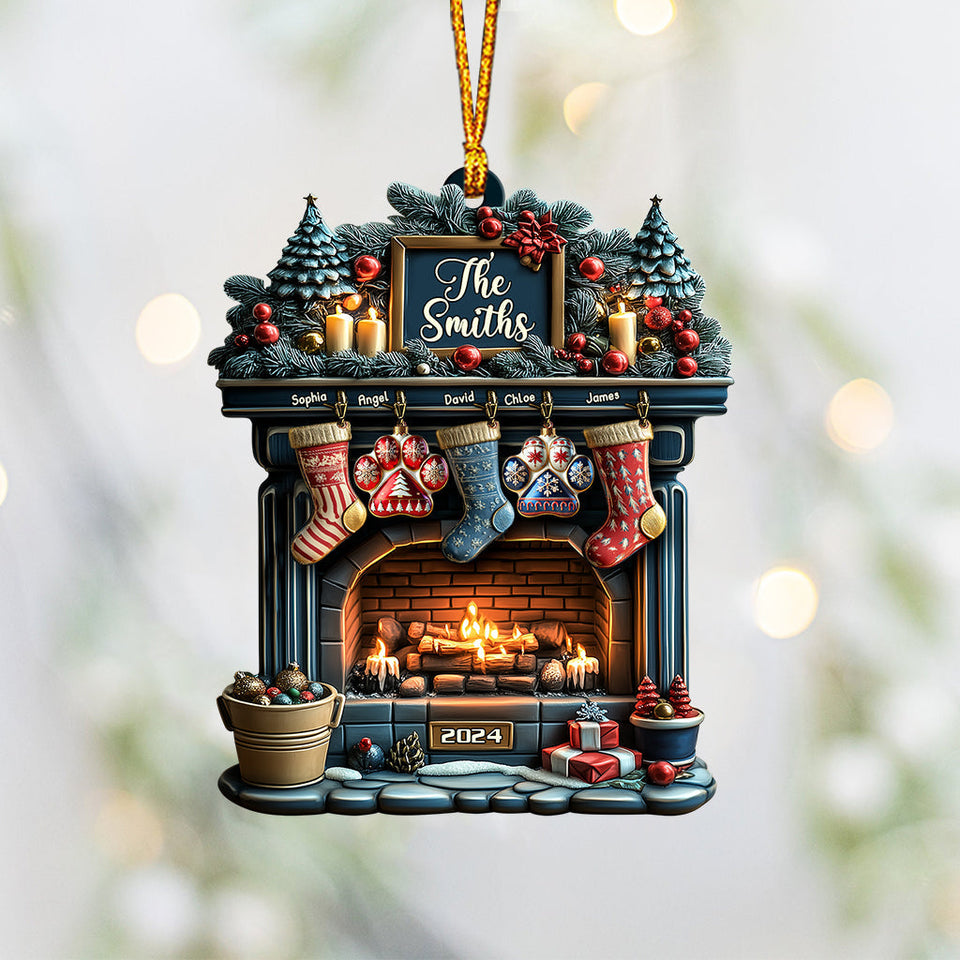Merry Christmas 2024 - Personalized Family Ornament