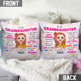 To My Grandkids - Personalized Kid Throw Pillow