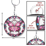 Breast Cancer Warrior - Personalized Breast Cancer Awareness Custom Shaped Keychain