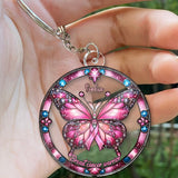 Breast Cancer Warrior - Personalized Breast Cancer Awareness Custom Shaped Keychain