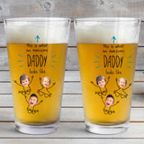 This Is What An Awesome Daddy Looks Like - Personalized Father Beer Glass
