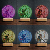 Beautiful Witch - Personalized Witch Shaped Plaque Light Base
