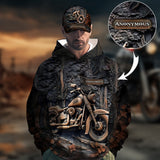 Time To Ride - Personalized Biker All Over Print Hoodie & Classic Cap