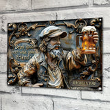 Good Friends Good Beer - Personalized Beer Rectangle Metal Sign
