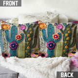 Cactus Garden - Gardening Throw Pillow