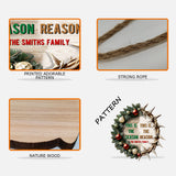 This Is The Reason - Personalized Family Custom Shaped Wood Sign