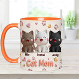 Cat Mom - Personalized Cat Accent Mug