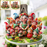 Nana's Gnomes - Personalized Gardening Custom Shaped Wood Sign