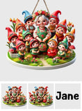 Nana's Gnomes - Personalized Gardening Custom Shaped Wood Sign