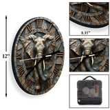 Stunning Eleplant - Personalized Elephant Wall Clock