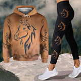 Love Horse - Personalized Horse Hoodie and Leggings