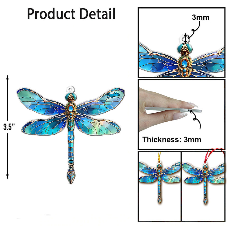 Blue Dragonfly - Personalized Gardening Ornament