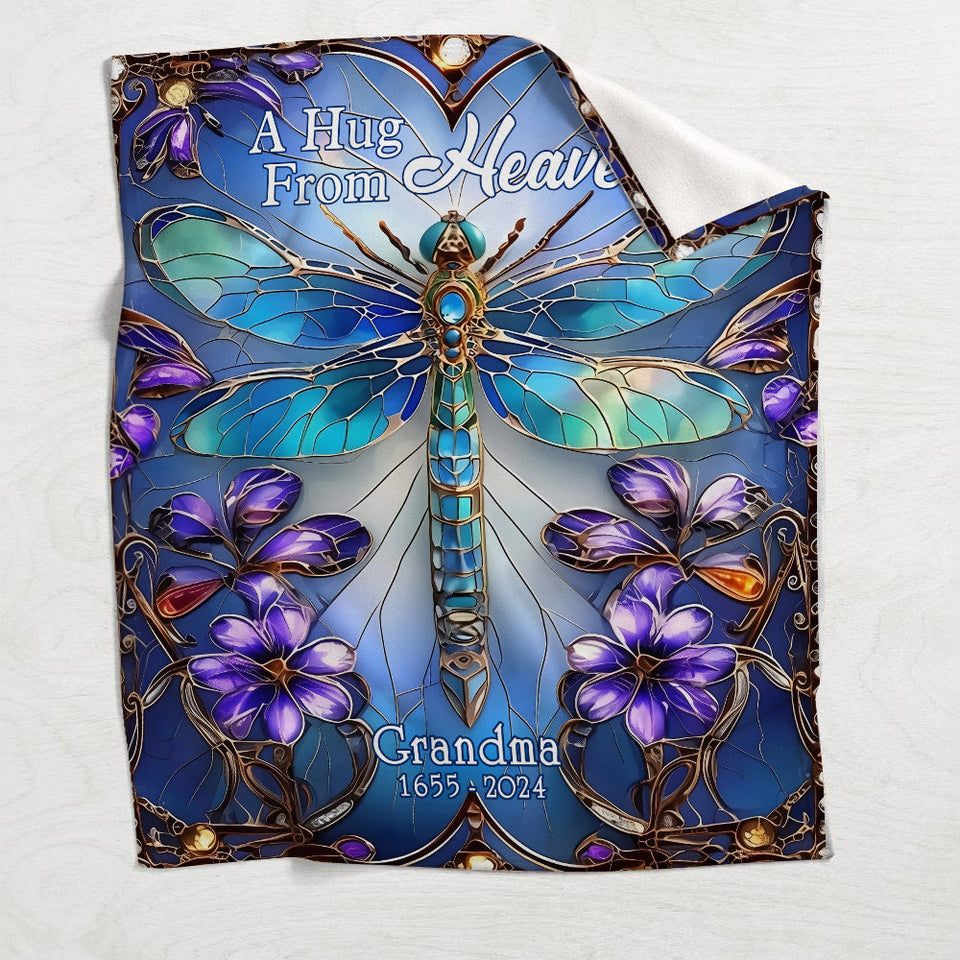 A Hug From Heaven - Personalized Memorial Blanket