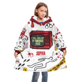 I Fall Asleep For Forensic Files - Personalized Blanket Hoodie