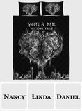 You & Me We Got This - Personalized Skull Quilt Set