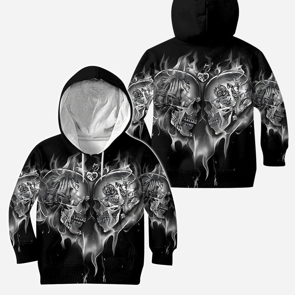 Love Skulls - Personalized Skull Hoodie and Leggings