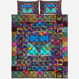Hippie Van - Personalized Hippie Quilt Set