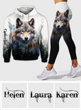 Strong Wolf - Personalized Wolf Hoodie and Leggings