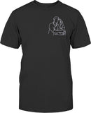 Custom Line Art - Personalized Couple Embroidered T-shirt