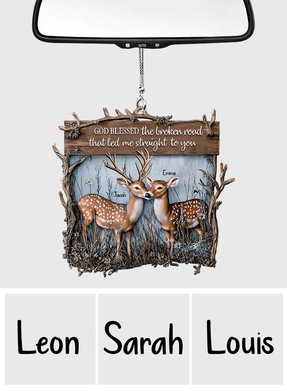 You And Me We Got This Dear Couple - Personalized Hunting Car Ornament